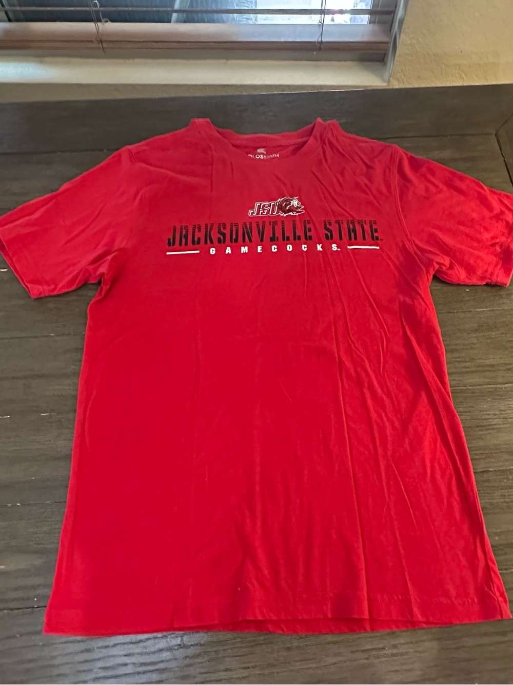 Men's Sz Med JSU Jacksonville Gamecocks Red Graphic Tee - Men's